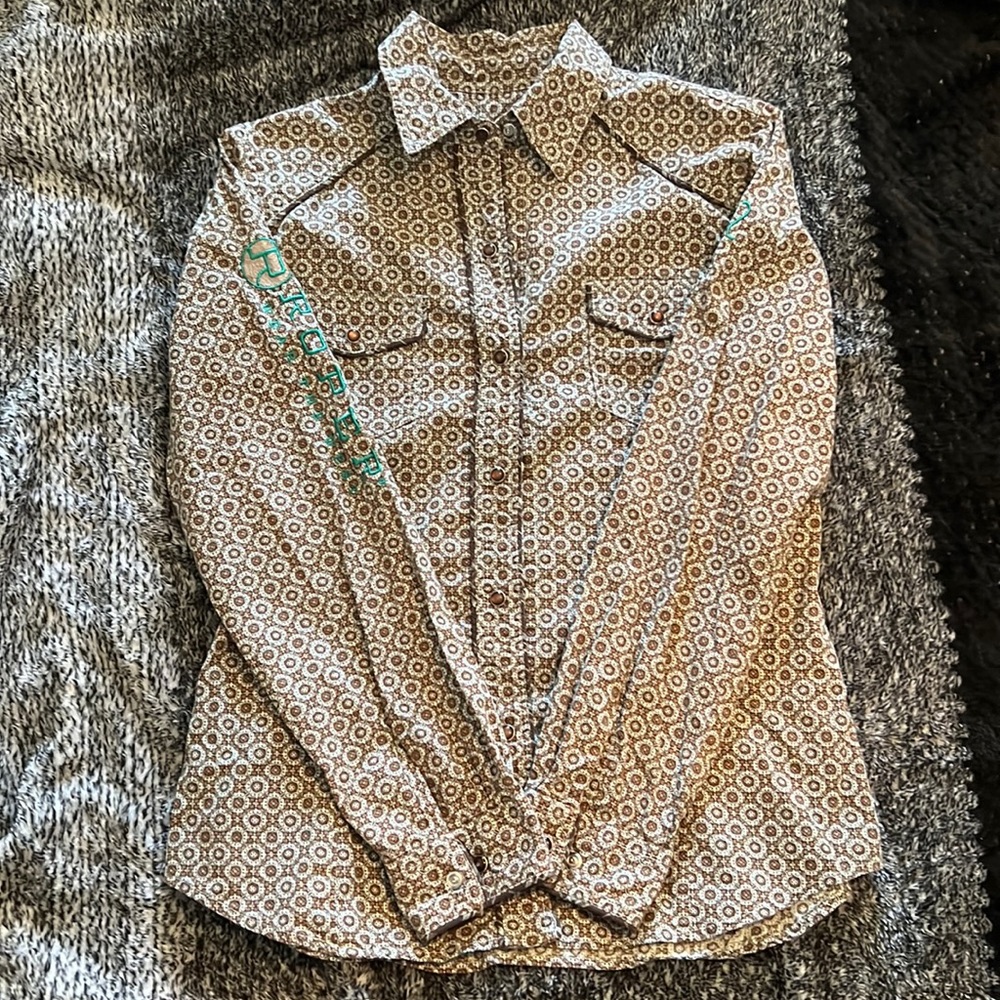 Womens Roper Pearl Snap